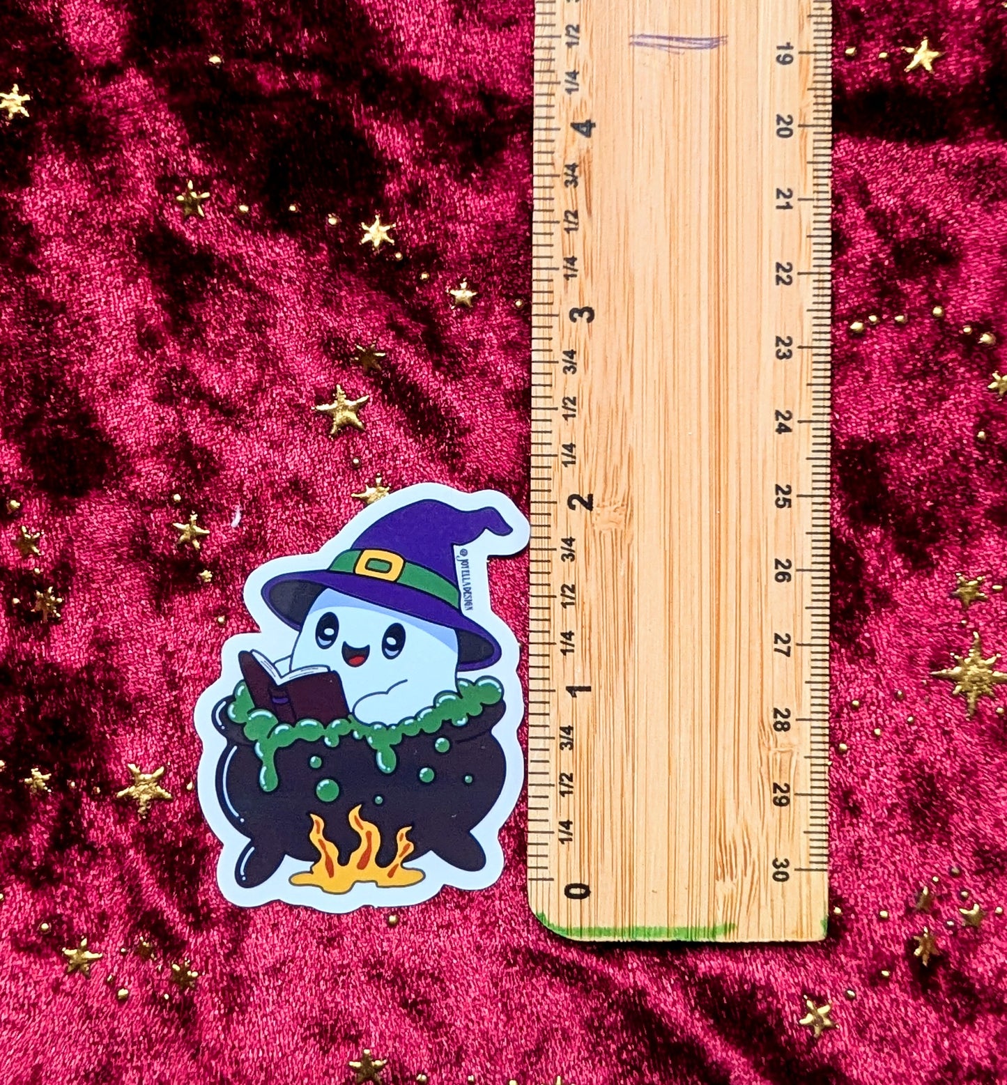 Self-care reading ghost clear vinyl sticker