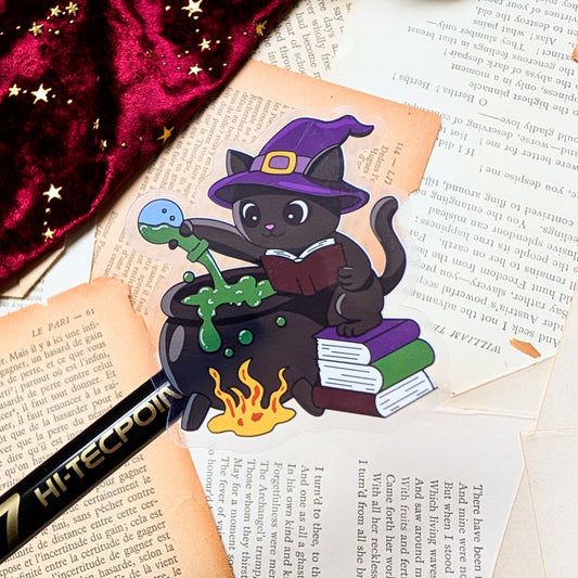 Shadow the cat clear vinyl sticker