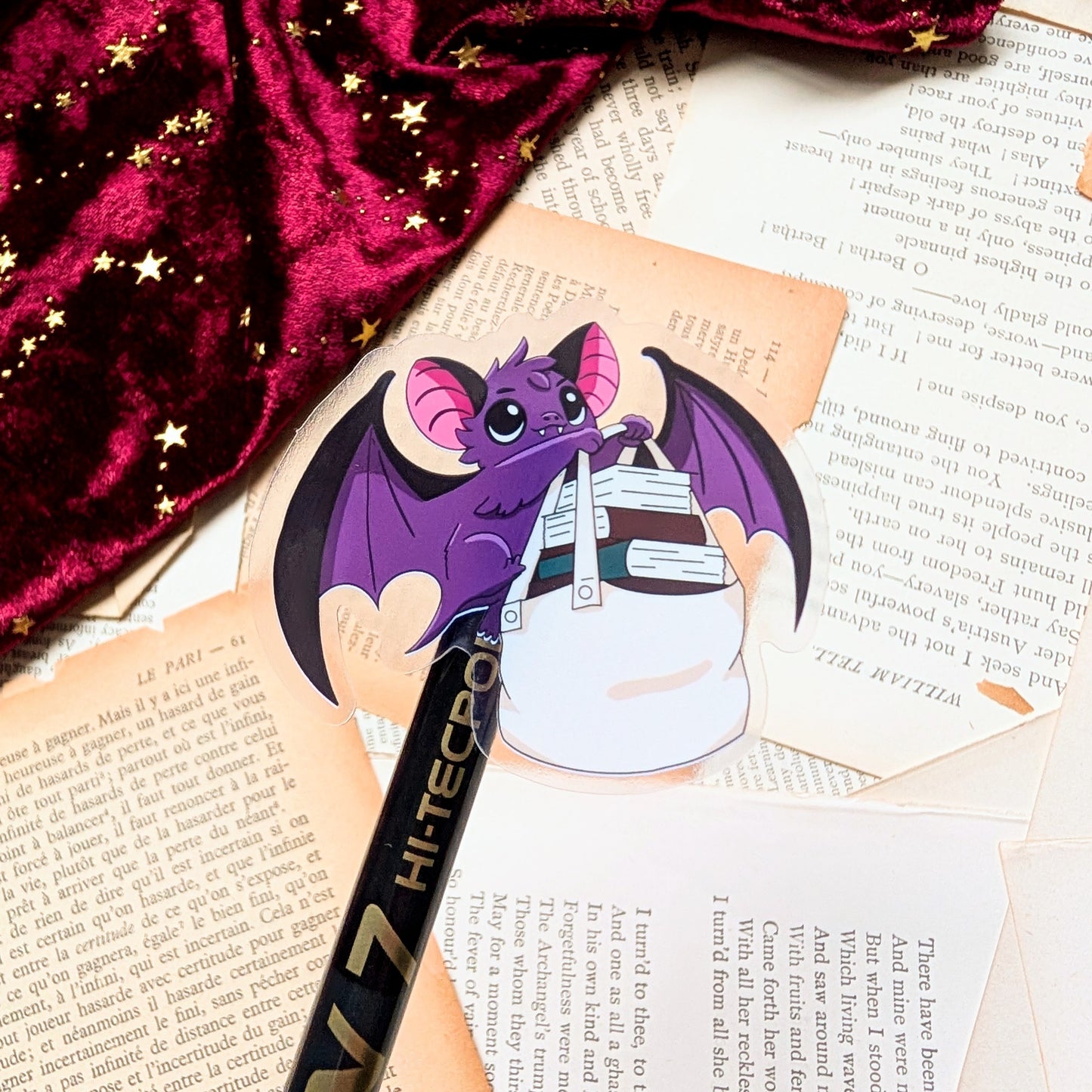 Dawn the Bat Clear Vinyl Sticker
