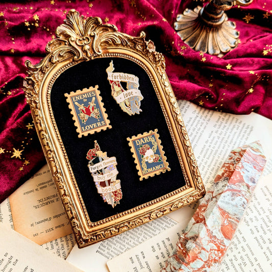 Romance enamel pin set