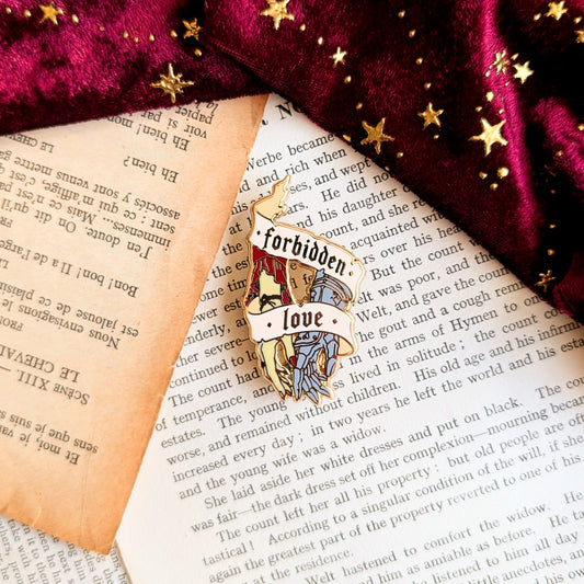 Forbidden Love enamel pin