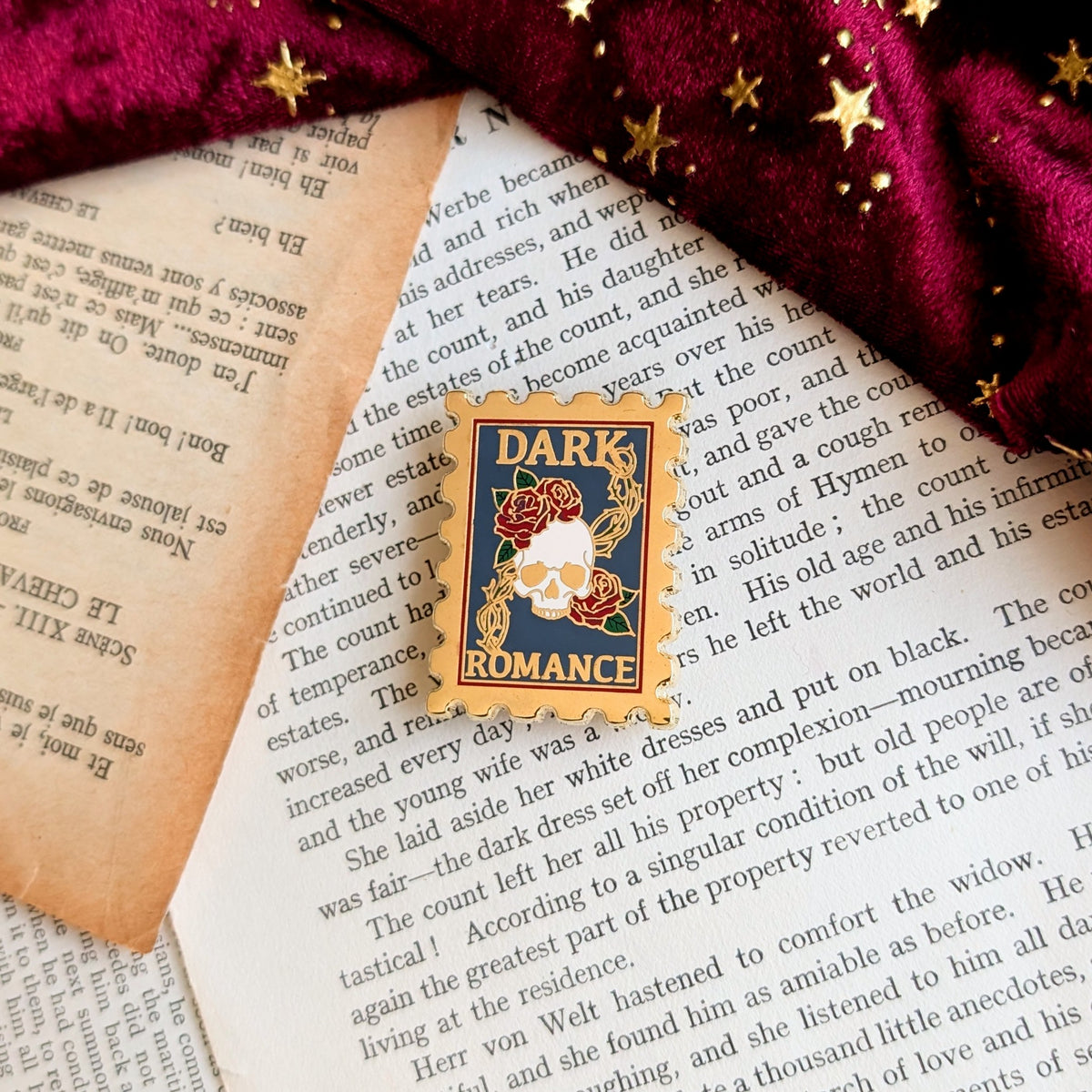 Romance enamel pin set