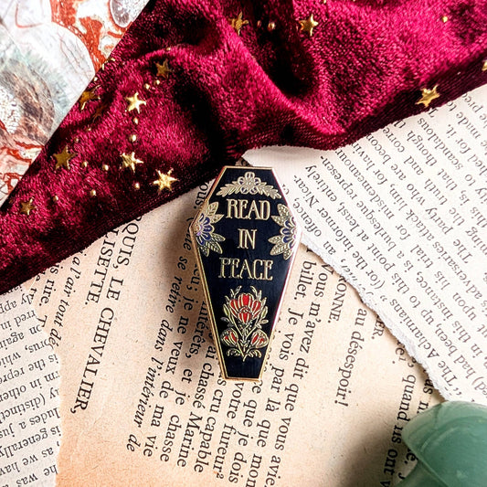 Read in Peace hard enamel pin