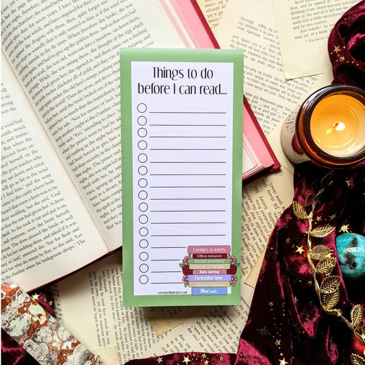 Romance Tropes - Things to do before I can read Notepad