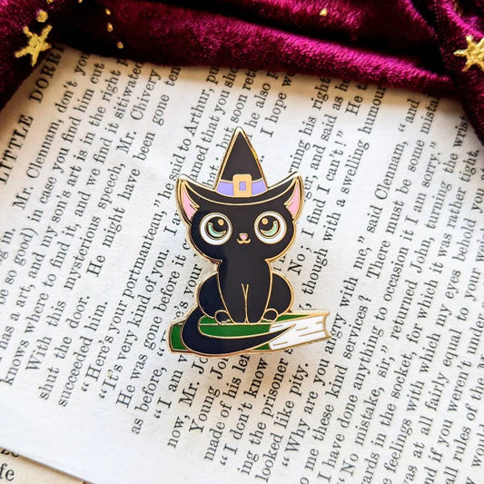 Shadow the Cat hard enamel pin