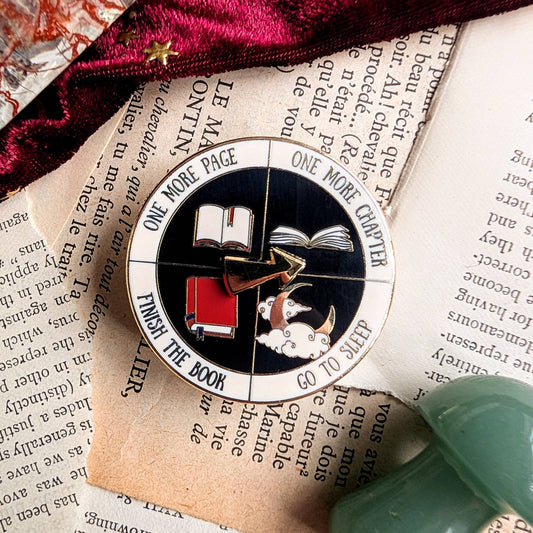Readers spinner hard enamel pin