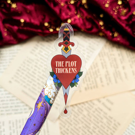 The Plot Thickens Clear Vinyl sticker