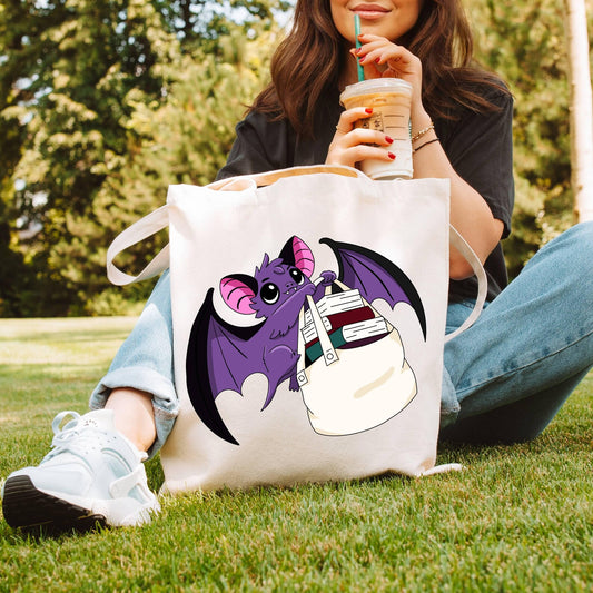 Dawn the Bat Canvas Tote Bag