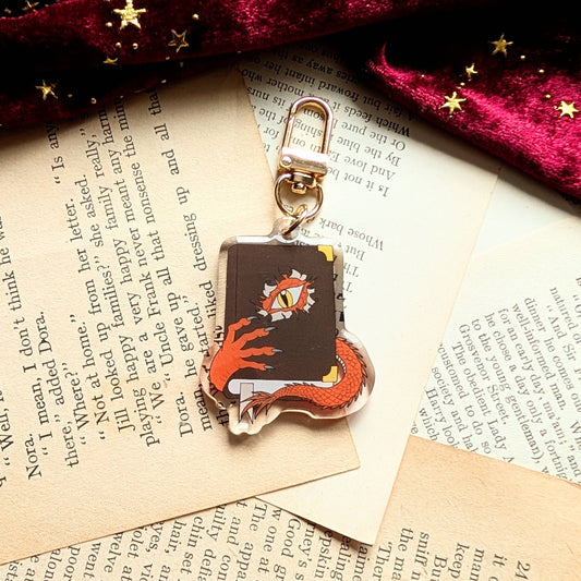 Dragon Book Acrylic Key-ring