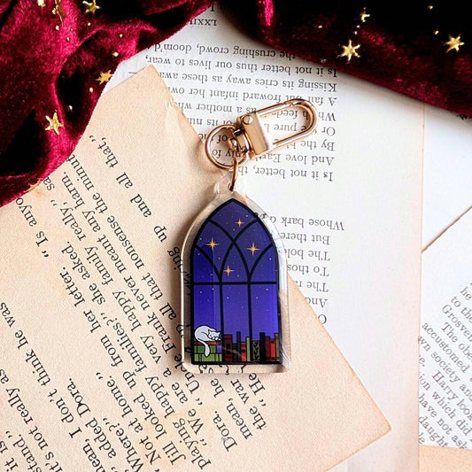 Library Window Acrylic Key-ring