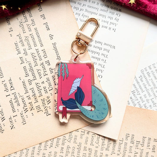Mermaid Book Acrylic Key-ring