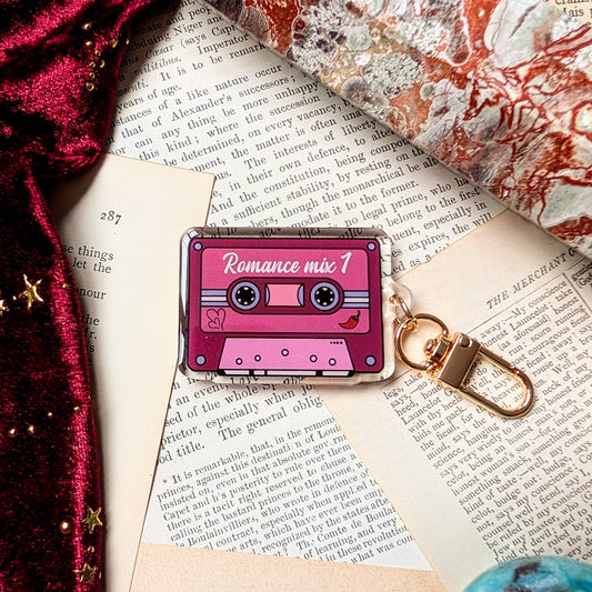 Romance mixtape key-ring