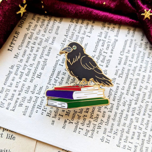 Poe the Raven hard enamel pin