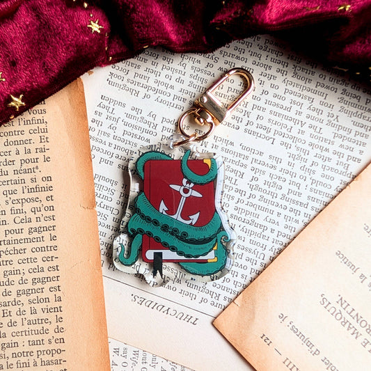 Sea Monster Book Acrylic Key-ring