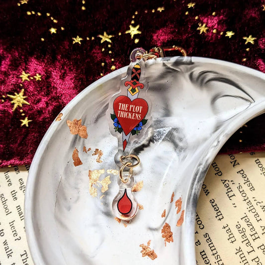The Plot Thickens Acrylic Key-ring