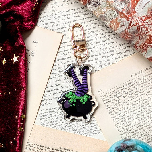 Witches legs key-ring